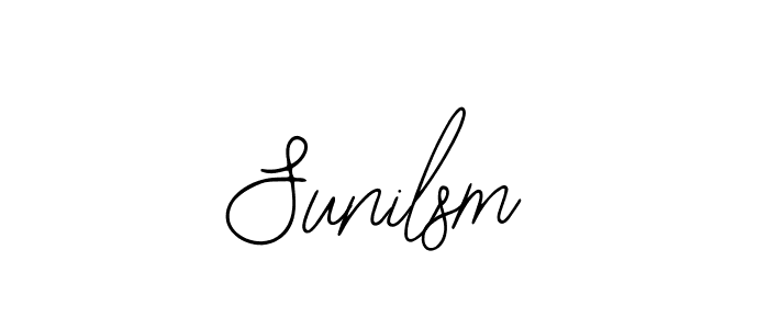 How to make Sunilsm signature? Bearetta-2O07w is a professional autograph style. Create handwritten signature for Sunilsm name. Sunilsm signature style 12 images and pictures png