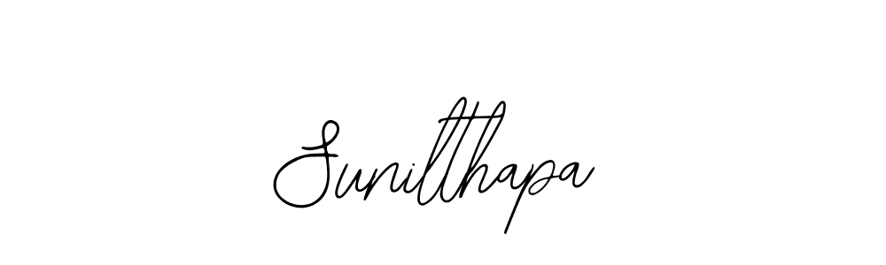 How to make Sunilthapa signature? Bearetta-2O07w is a professional autograph style. Create handwritten signature for Sunilthapa name. Sunilthapa signature style 12 images and pictures png