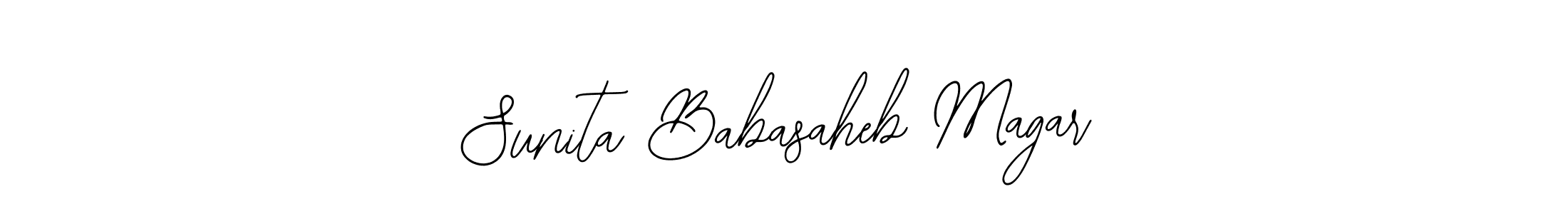 Also we have Sunita Babasaheb Magar name is the best signature style. Create professional handwritten signature collection using Bearetta-2O07w autograph style. Sunita Babasaheb Magar signature style 12 images and pictures png