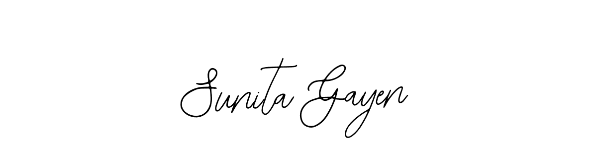 Sunita Gayen stylish signature style. Best Handwritten Sign (Bearetta-2O07w) for my name. Handwritten Signature Collection Ideas for my name Sunita Gayen. Sunita Gayen signature style 12 images and pictures png