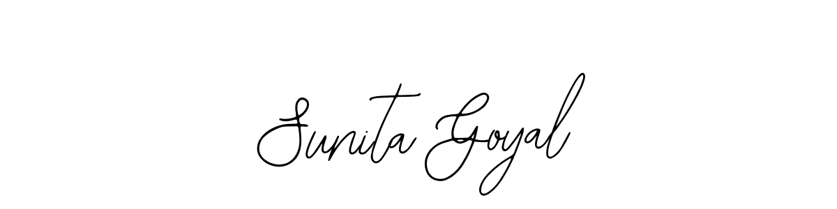 Bearetta-2O07w is a professional signature style that is perfect for those who want to add a touch of class to their signature. It is also a great choice for those who want to make their signature more unique. Get Sunita Goyal name to fancy signature for free. Sunita Goyal signature style 12 images and pictures png