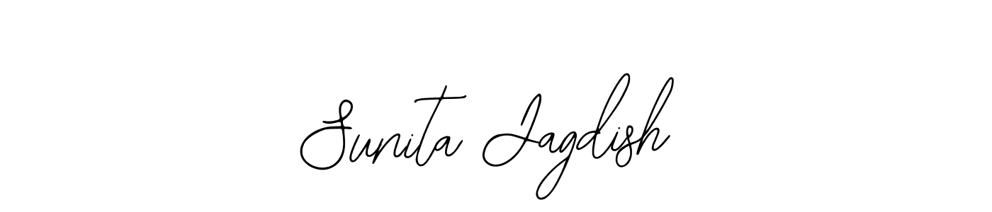 You should practise on your own different ways (Bearetta-2O07w) to write your name (Sunita Jagdish) in signature. don't let someone else do it for you. Sunita Jagdish signature style 12 images and pictures png