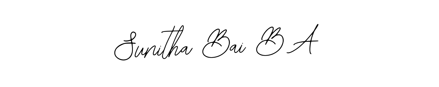 You can use this online signature creator to create a handwritten signature for the name Sunitha Bai B A. This is the best online autograph maker. Sunitha Bai B A signature style 12 images and pictures png