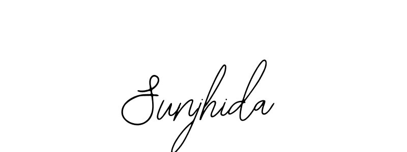 Also we have Sunjhida name is the best signature style. Create professional handwritten signature collection using Bearetta-2O07w autograph style. Sunjhida signature style 12 images and pictures png