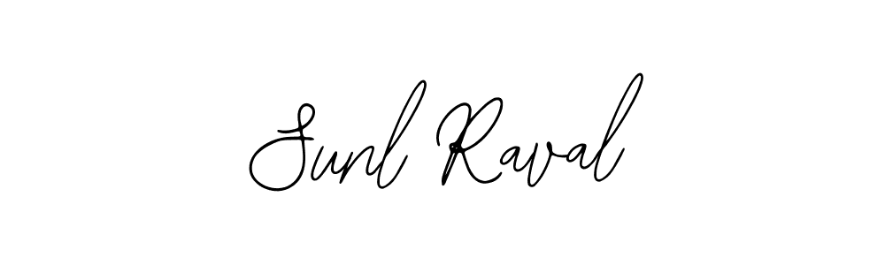 Sunl Raval stylish signature style. Best Handwritten Sign (Bearetta-2O07w) for my name. Handwritten Signature Collection Ideas for my name Sunl Raval. Sunl Raval signature style 12 images and pictures png