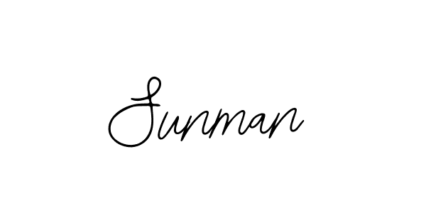 How to make Sunman signature? Bearetta-2O07w is a professional autograph style. Create handwritten signature for Sunman name. Sunman signature style 12 images and pictures png