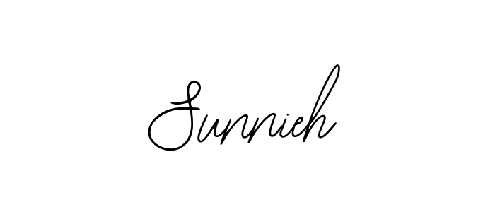 Use a signature maker to create a handwritten signature online. With this signature software, you can design (Bearetta-2O07w) your own signature for name Sunnieh. Sunnieh signature style 12 images and pictures png