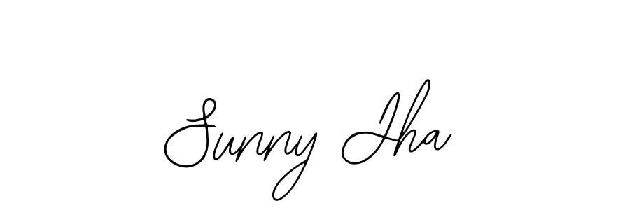 How to make Sunny Jha name signature. Use Bearetta-2O07w style for creating short signs online. This is the latest handwritten sign. Sunny Jha signature style 12 images and pictures png