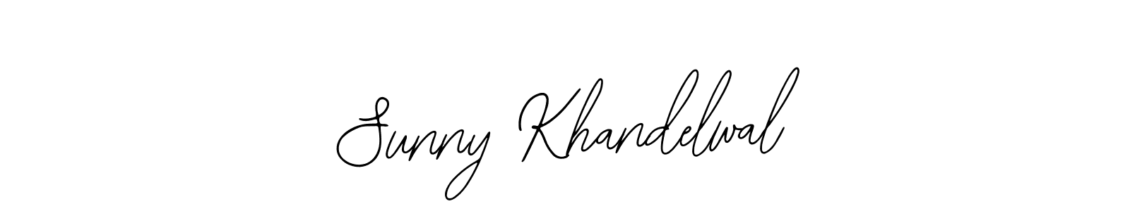 You should practise on your own different ways (Bearetta-2O07w) to write your name (Sunny Khandelwal) in signature. don't let someone else do it for you. Sunny Khandelwal signature style 12 images and pictures png
