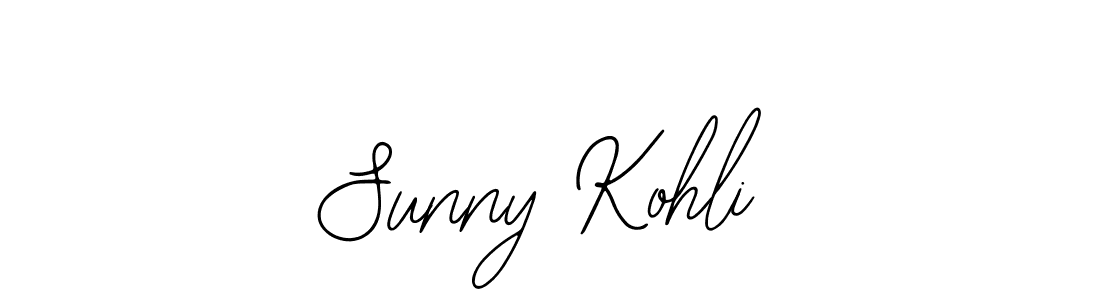 You should practise on your own different ways (Bearetta-2O07w) to write your name (Sunny Kohli) in signature. don't let someone else do it for you. Sunny Kohli signature style 12 images and pictures png