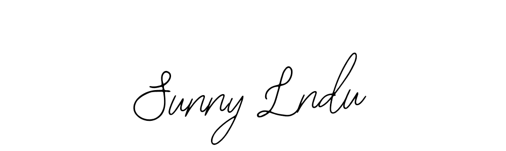 You should practise on your own different ways (Bearetta-2O07w) to write your name (Sunny Lndu) in signature. don't let someone else do it for you. Sunny Lndu signature style 12 images and pictures png