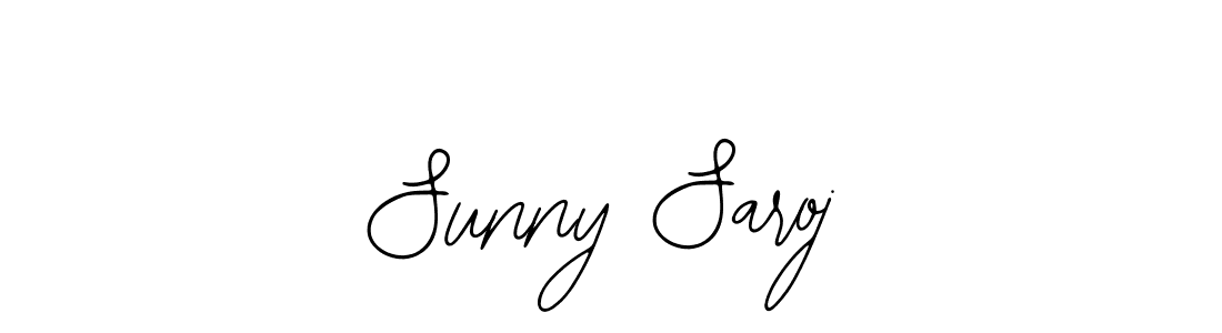 How to make Sunny Saroj name signature. Use Bearetta-2O07w style for creating short signs online. This is the latest handwritten sign. Sunny Saroj signature style 12 images and pictures png