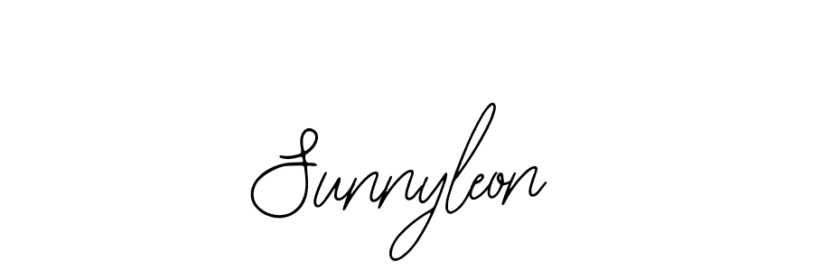 Use a signature maker to create a handwritten signature online. With this signature software, you can design (Bearetta-2O07w) your own signature for name Sunnyleon. Sunnyleon signature style 12 images and pictures png