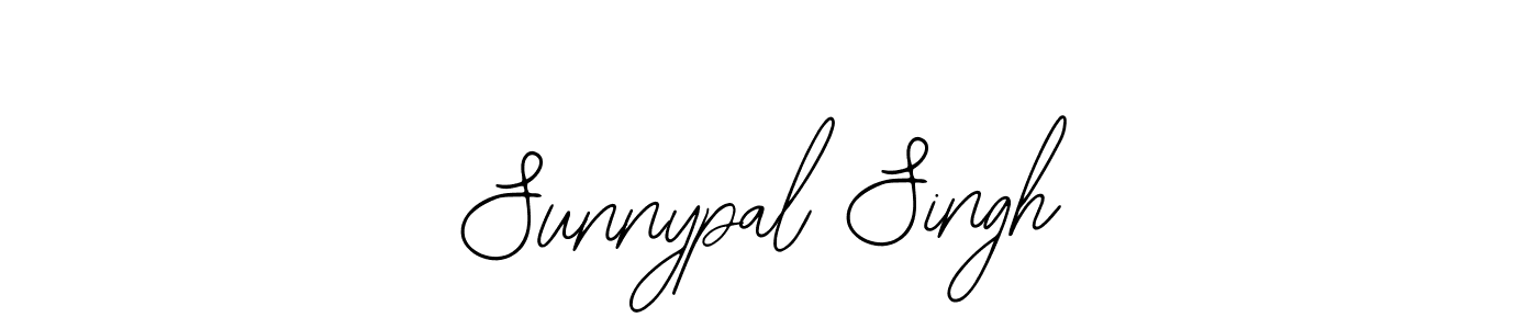 How to make Sunnypal Singh name signature. Use Bearetta-2O07w style for creating short signs online. This is the latest handwritten sign. Sunnypal Singh signature style 12 images and pictures png