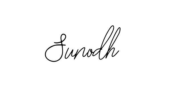 Use a signature maker to create a handwritten signature online. With this signature software, you can design (Bearetta-2O07w) your own signature for name Sunodh. Sunodh signature style 12 images and pictures png