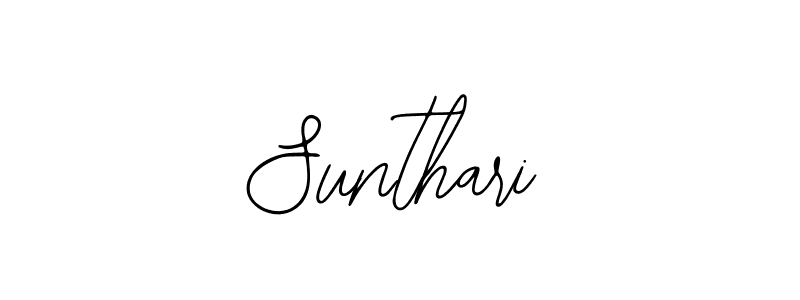 Design your own signature with our free online signature maker. With this signature software, you can create a handwritten (Bearetta-2O07w) signature for name Sunthari. Sunthari signature style 12 images and pictures png