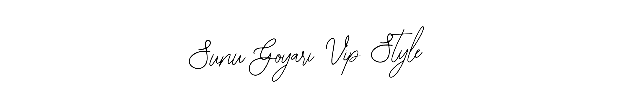 Design your own signature with our free online signature maker. With this signature software, you can create a handwritten (Bearetta-2O07w) signature for name Sunu Goyari Vip Style. Sunu Goyari Vip Style signature style 12 images and pictures png