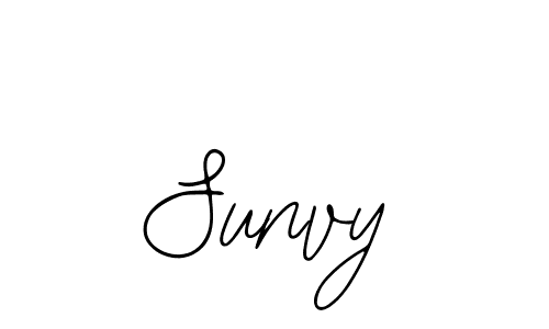 You should practise on your own different ways (Bearetta-2O07w) to write your name (Sunvy) in signature. don't let someone else do it for you. Sunvy signature style 12 images and pictures png