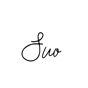 You should practise on your own different ways (Bearetta-2O07w) to write your name (Suo) in signature. don't let someone else do it for you. Suo signature style 12 images and pictures png