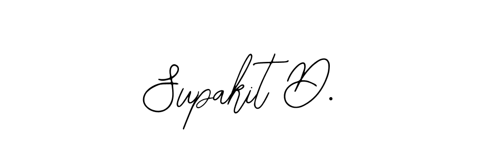 Also You can easily find your signature by using the search form. We will create Supakit D. name handwritten signature images for you free of cost using Bearetta-2O07w sign style. Supakit D. signature style 12 images and pictures png