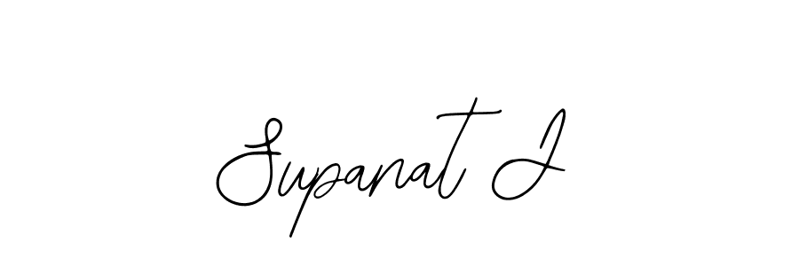 if you are searching for the best signature style for your name Supanat J. so please give up your signature search. here we have designed multiple signature styles  using Bearetta-2O07w. Supanat J signature style 12 images and pictures png