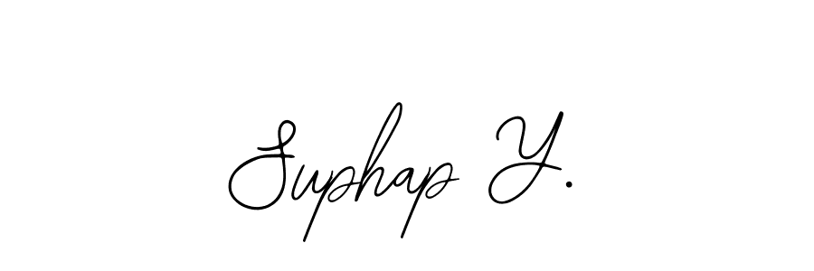 Design your own signature with our free online signature maker. With this signature software, you can create a handwritten (Bearetta-2O07w) signature for name Suphap Y.. Suphap Y. signature style 12 images and pictures png