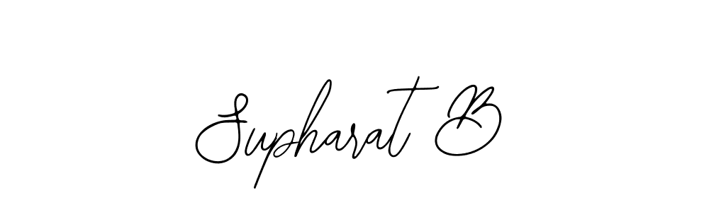 How to make Supharat B signature? Bearetta-2O07w is a professional autograph style. Create handwritten signature for Supharat B name. Supharat B signature style 12 images and pictures png