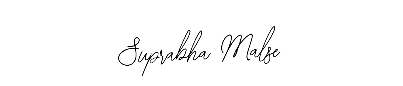 Similarly Bearetta-2O07w is the best handwritten signature design. Signature creator online .You can use it as an online autograph creator for name Suprabha Malse. Suprabha Malse signature style 12 images and pictures png