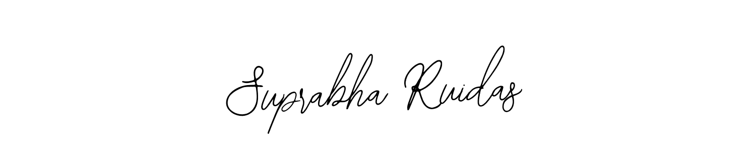 You should practise on your own different ways (Bearetta-2O07w) to write your name (Suprabha Ruidas) in signature. don't let someone else do it for you. Suprabha Ruidas signature style 12 images and pictures png