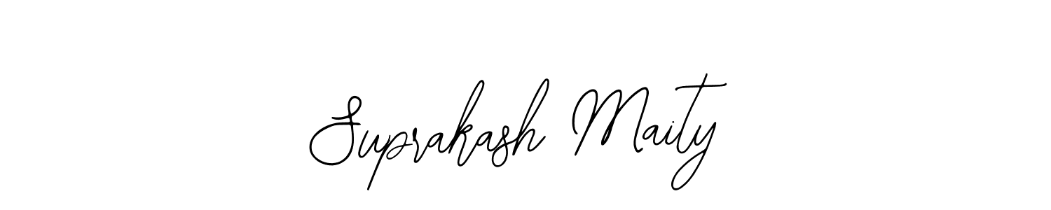 How to make Suprakash Maity name signature. Use Bearetta-2O07w style for creating short signs online. This is the latest handwritten sign. Suprakash Maity signature style 12 images and pictures png