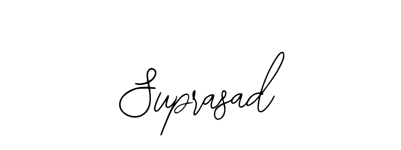 Use a signature maker to create a handwritten signature online. With this signature software, you can design (Bearetta-2O07w) your own signature for name Suprasad. Suprasad signature style 12 images and pictures png