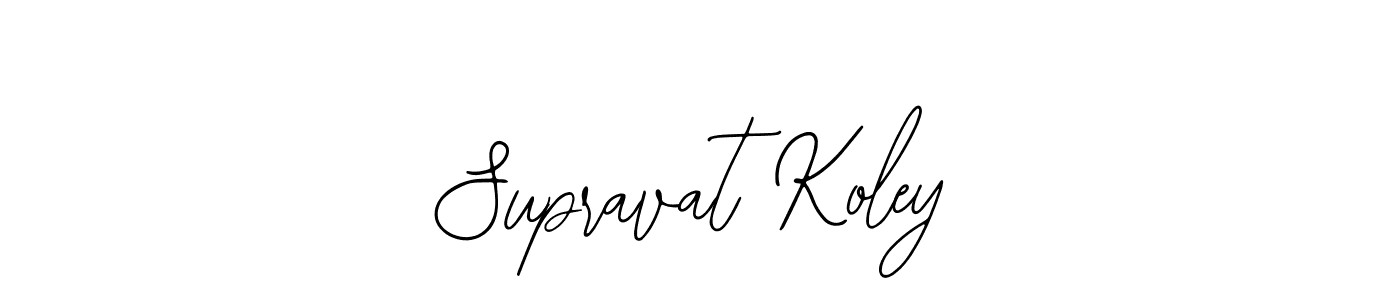 Similarly Bearetta-2O07w is the best handwritten signature design. Signature creator online .You can use it as an online autograph creator for name Supravat Koley. Supravat Koley signature style 12 images and pictures png