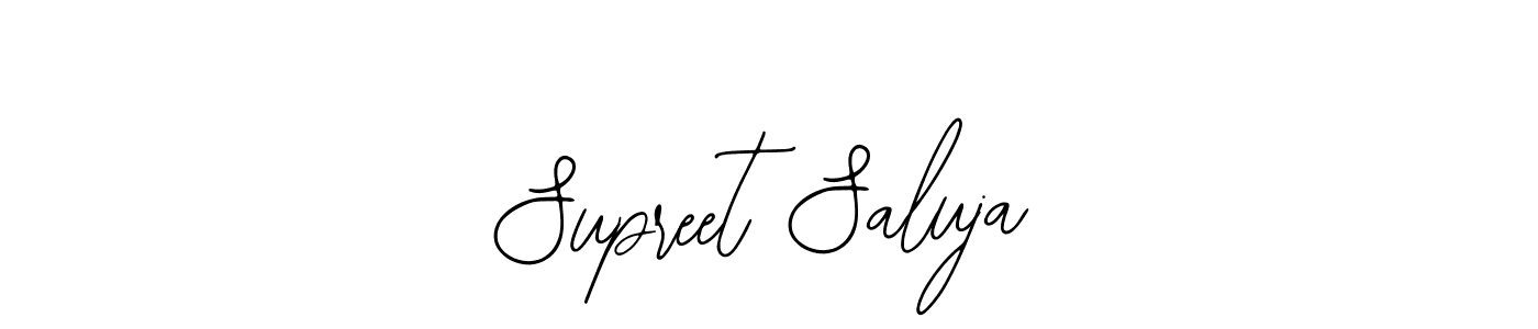 Make a beautiful signature design for name Supreet Saluja. Use this online signature maker to create a handwritten signature for free. Supreet Saluja signature style 12 images and pictures png