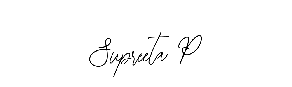 Bearetta-2O07w is a professional signature style that is perfect for those who want to add a touch of class to their signature. It is also a great choice for those who want to make their signature more unique. Get Supreeta P name to fancy signature for free. Supreeta P signature style 12 images and pictures png
