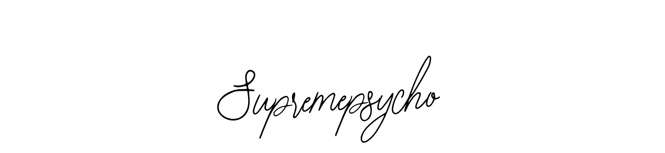 Design your own signature with our free online signature maker. With this signature software, you can create a handwritten (Bearetta-2O07w) signature for name Supremepsycho. Supremepsycho signature style 12 images and pictures png