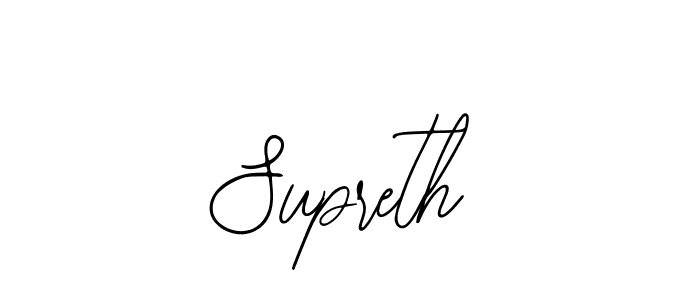 Make a beautiful signature design for name Supreth. With this signature (Bearetta-2O07w) style, you can create a handwritten signature for free. Supreth signature style 12 images and pictures png