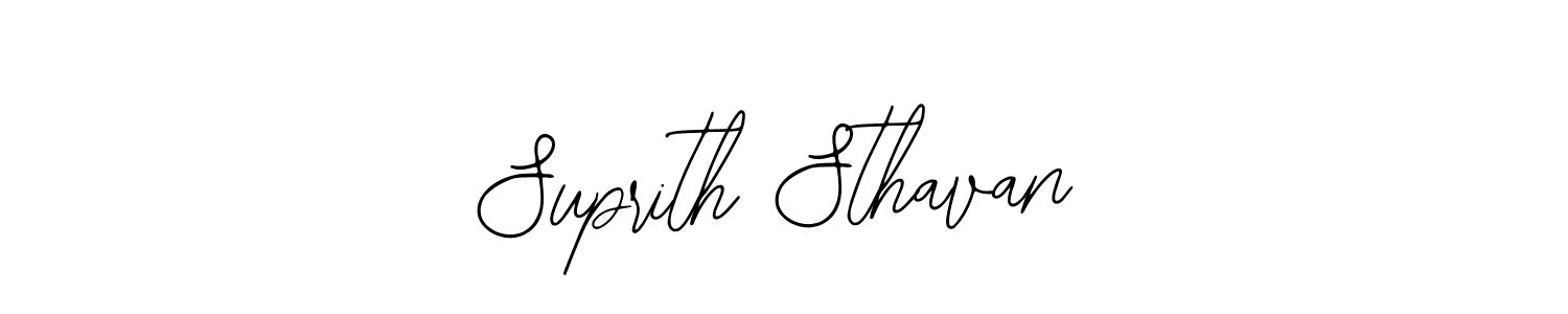 How to make Suprith Sthavan name signature. Use Bearetta-2O07w style for creating short signs online. This is the latest handwritten sign. Suprith Sthavan signature style 12 images and pictures png