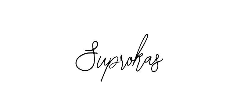 Make a beautiful signature design for name Suprokas. With this signature (Bearetta-2O07w) style, you can create a handwritten signature for free. Suprokas signature style 12 images and pictures png