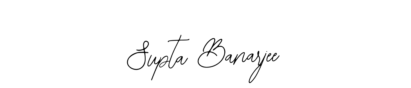 The best way (Bearetta-2O07w) to make a short signature is to pick only two or three words in your name. The name Supta Banarjee include a total of six letters. For converting this name. Supta Banarjee signature style 12 images and pictures png