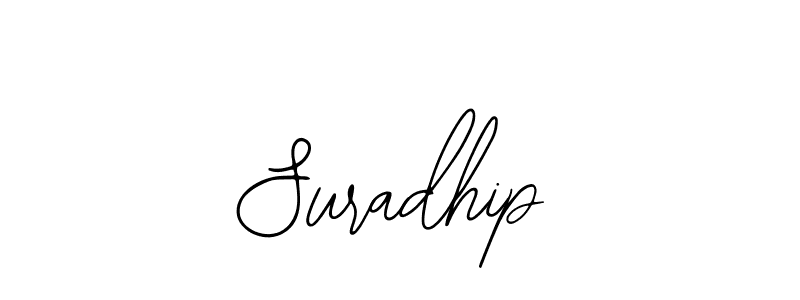 How to make Suradhip name signature. Use Bearetta-2O07w style for creating short signs online. This is the latest handwritten sign. Suradhip signature style 12 images and pictures png