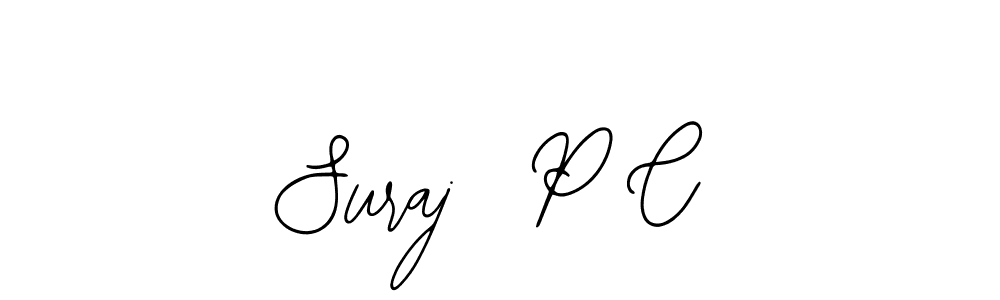 Make a beautiful signature design for name Suraj  P C. Use this online signature maker to create a handwritten signature for free. Suraj  P C signature style 12 images and pictures png