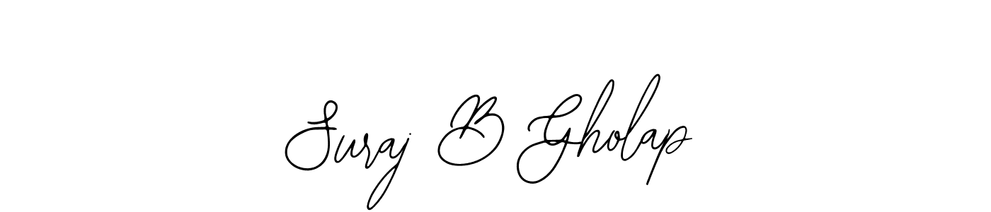 Use a signature maker to create a handwritten signature online. With this signature software, you can design (Bearetta-2O07w) your own signature for name Suraj B Gholap. Suraj B Gholap signature style 12 images and pictures png
