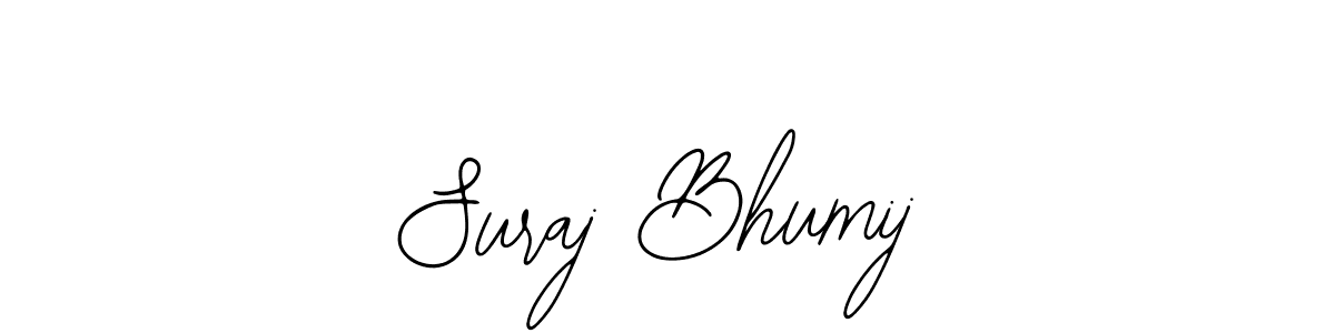 Bearetta-2O07w is a professional signature style that is perfect for those who want to add a touch of class to their signature. It is also a great choice for those who want to make their signature more unique. Get Suraj Bhumij name to fancy signature for free. Suraj Bhumij signature style 12 images and pictures png