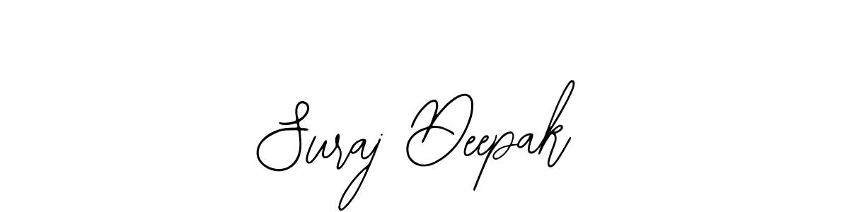 You should practise on your own different ways (Bearetta-2O07w) to write your name (Suraj Deepak) in signature. don't let someone else do it for you. Suraj Deepak signature style 12 images and pictures png