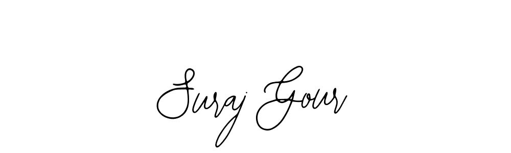 You should practise on your own different ways (Bearetta-2O07w) to write your name (Suraj Gour) in signature. don't let someone else do it for you. Suraj Gour signature style 12 images and pictures png