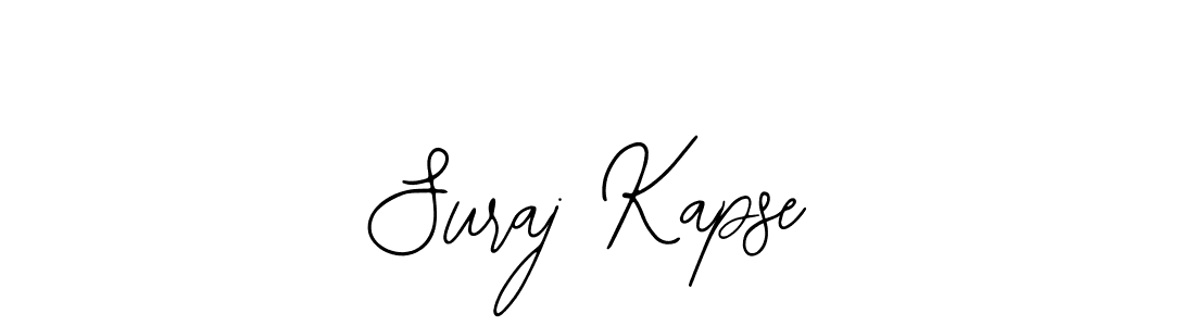 You should practise on your own different ways (Bearetta-2O07w) to write your name (Suraj Kapse) in signature. don't let someone else do it for you. Suraj Kapse signature style 12 images and pictures png