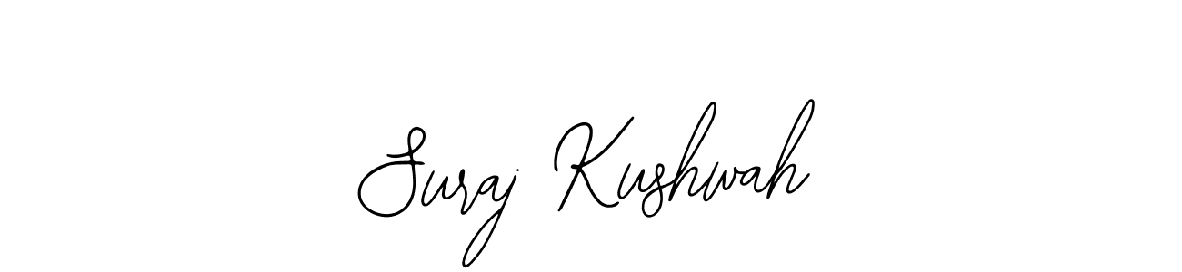 How to make Suraj Kushwah name signature. Use Bearetta-2O07w style for creating short signs online. This is the latest handwritten sign. Suraj Kushwah signature style 12 images and pictures png