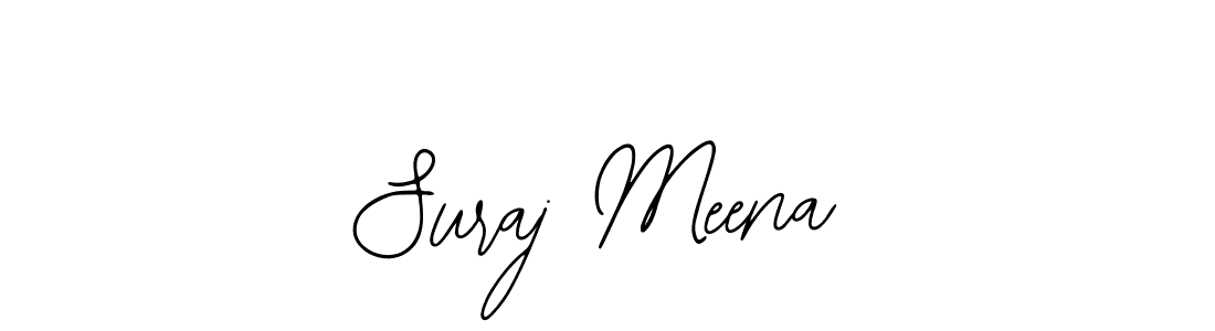 You should practise on your own different ways (Bearetta-2O07w) to write your name (Suraj Meena) in signature. don't let someone else do it for you. Suraj Meena signature style 12 images and pictures png