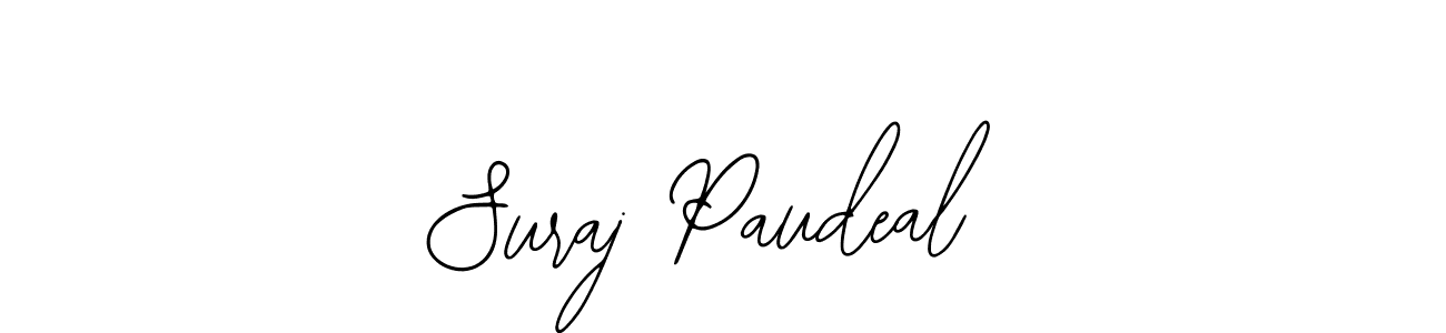 Suraj Paudeal stylish signature style. Best Handwritten Sign (Bearetta-2O07w) for my name. Handwritten Signature Collection Ideas for my name Suraj Paudeal. Suraj Paudeal signature style 12 images and pictures png