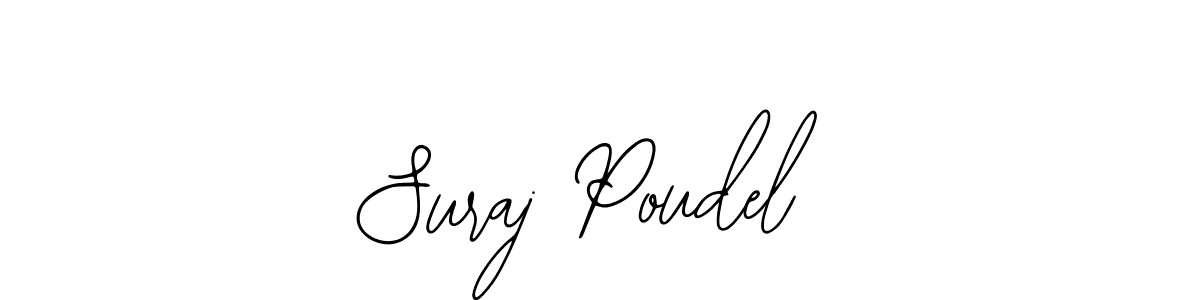 if you are searching for the best signature style for your name Suraj Poudel. so please give up your signature search. here we have designed multiple signature styles  using Bearetta-2O07w. Suraj Poudel signature style 12 images and pictures png